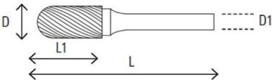 Beta Router Carbură pentru Metal 69mm x 6mm