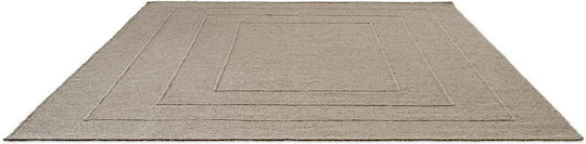 Brink & Campman Senso Border Covor Handmade Rectangular Taupe Deschis 140x200cm