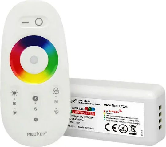 Atman Wireless Dimmer and RGB Controller Touch RF with Remote Control 216W 12V and 432W 24V CON-00100