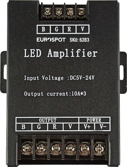 Eurospot Amplifier Rgb Ταινίες Led Dc 5-24v 10a*3ch Eu6283