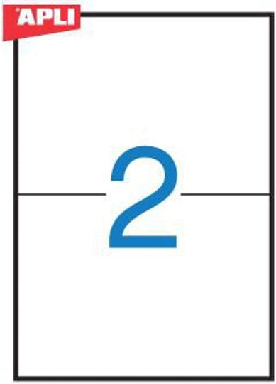 Apli Self-Adhesive Rectangular A4 Labels 210x148mm