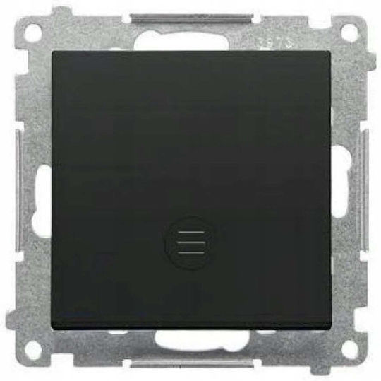 Kontakt-Simon Mechanismus Für Wandschalter In Schwarz Farbe TP1L.01/149