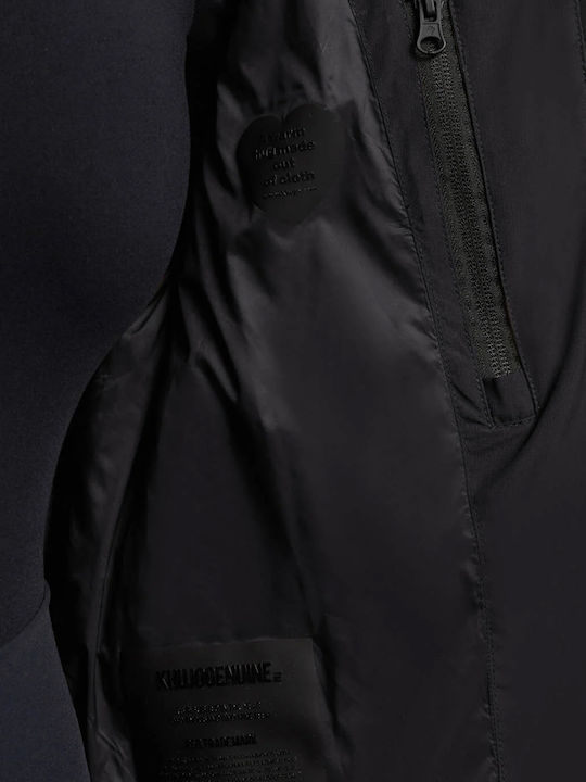 Women's Puffer Jacket Windproof for Winter Anthracite