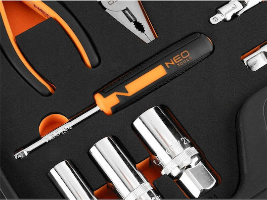 Neo Tools Clichet cu Chei Tubulare 1\2" & 1\4" 95 Bucăți