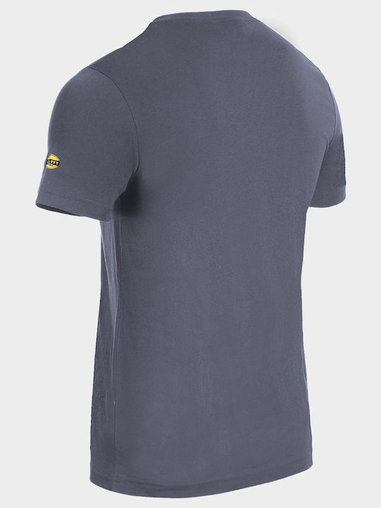 Unisex Arbeitshemden und T-Shirts Baumwoll T-shirt mit reflektierenden Bändern Grau Diadora Smart 2.0 T-shirt Stahlgrau