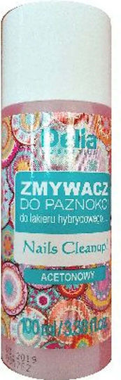Delia Cosmetics Îndepărtător De Oje Cu Acetonă Pentru Unghii Hybrid 100 Ml