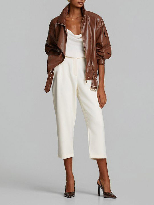 Women's Bomber Jacket Camel