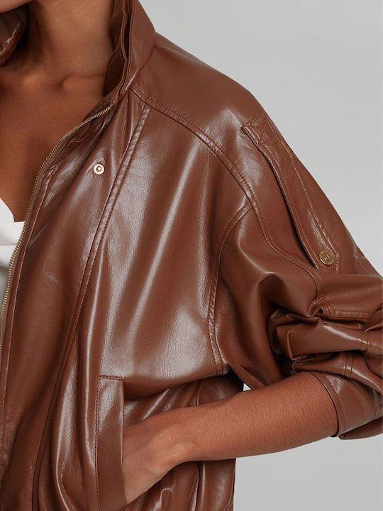 Women's Bomber Jacket Camel