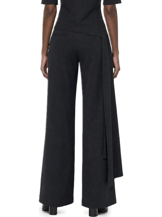 C. Manolo C.manolo Women Pants Γυναικεία Υφασμάτινη Παντελόνα Μαυρο