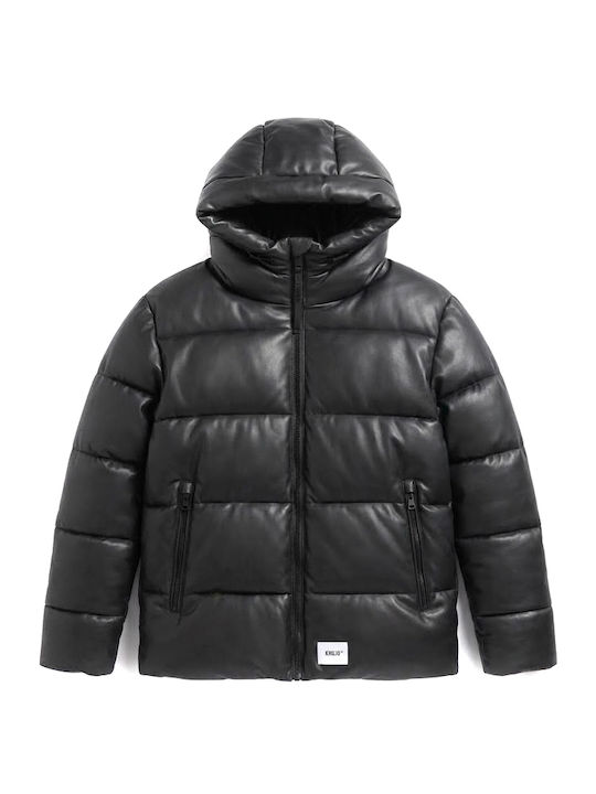 Winter Puffer Wasserdicht Schwarzes