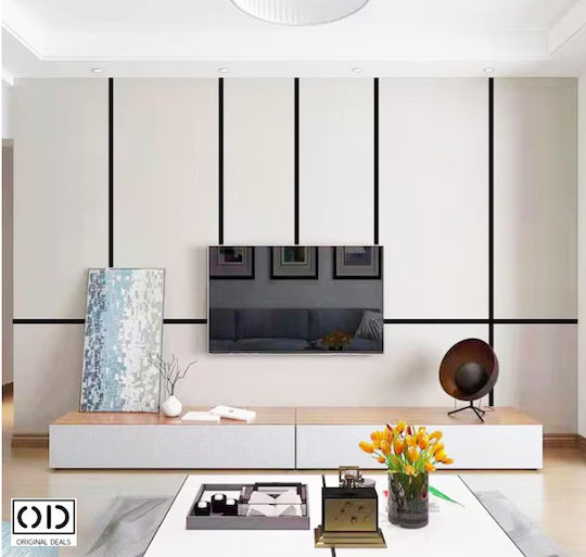 Bandă Adezivă Decorativă Pentru Pereți Mobilier Oțel Inoxidabil Nichelat Rezistentă La Apă Și Intemperii Interior Exterior 5 M X 3 Cm Grosime 0,4 Mm Crom Negru Original Deals