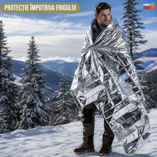 Linomag Kit de Supraviețuire Complet 45+ Funcții Set Camping de Urgență Lanternă LED Stilou Tactical Ustensil Multifuncțional Aprinzător de Foc Pătură Termică Brățară Paracord Busolă Fluier Card Multifuncțional 21 X 11.5 X 6 Cm Negru