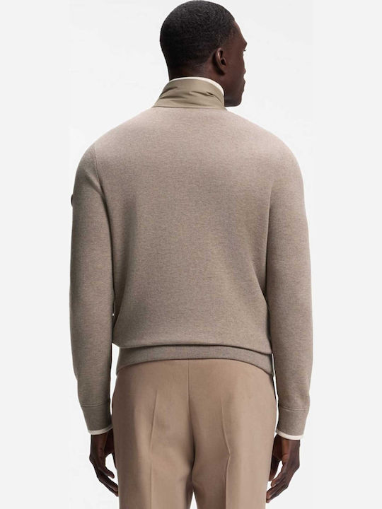 H Facente Puffer Jacket Open Brown