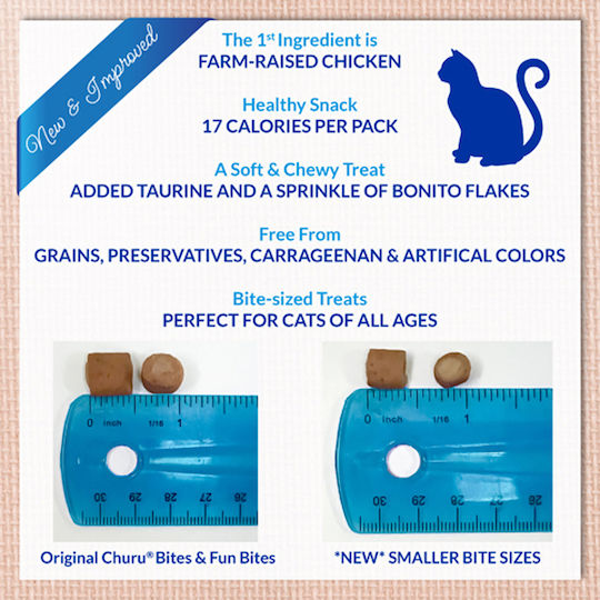 Churu Cat Fun Bites Recompense pentru Pisici Pui Ton Brânză 3 X 10 G