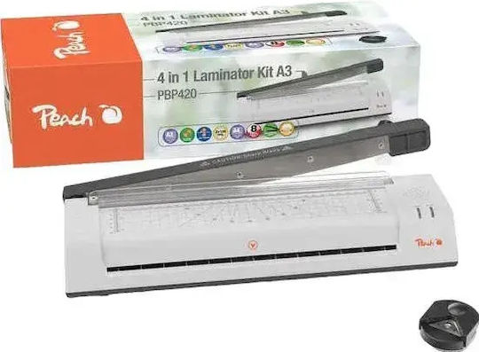 Peach Laminator PBP420 De Masă Pentru A3 125 Microni Cu Tăietor