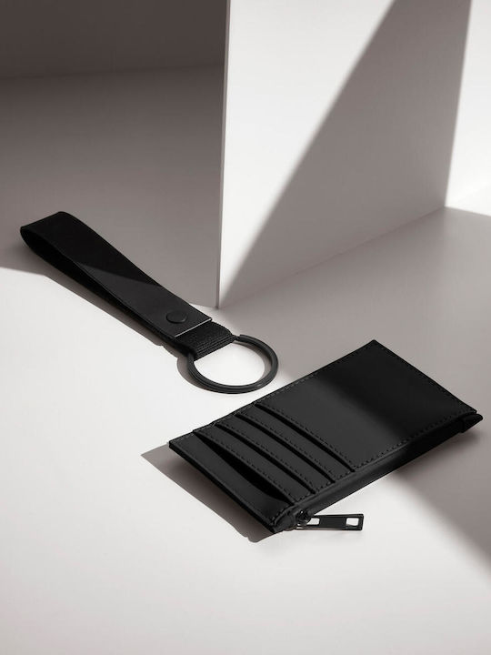 Herrenbrieftasche Karten Grau