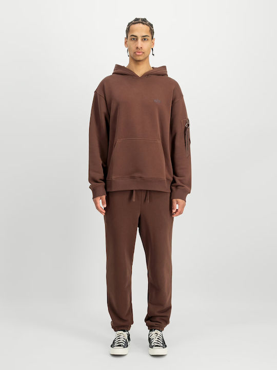 Hooded Sweatshirt Powder Brown