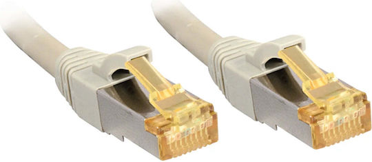Lindy S/FTP Cat.6a Gigabit Network Cable Ethernet 2m Gray
