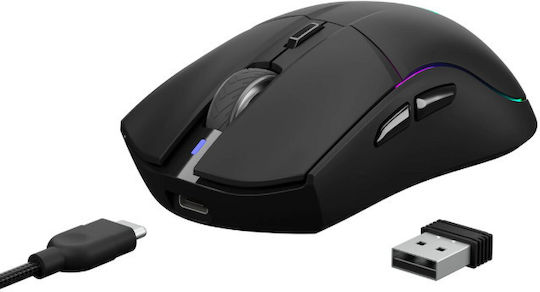 Hades M3 Безжично RGB Геймърско Мишка 10000 DPI Черен