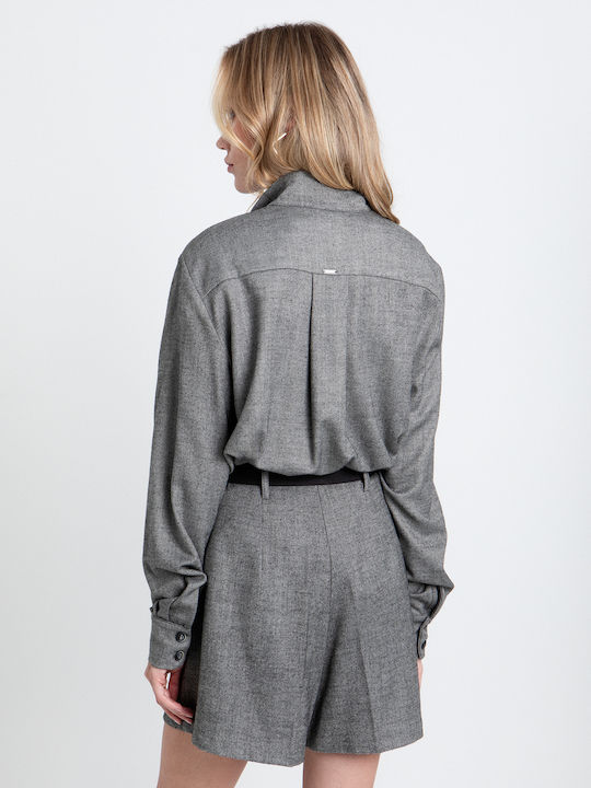 Long Sleeve Women's Shirt Grey