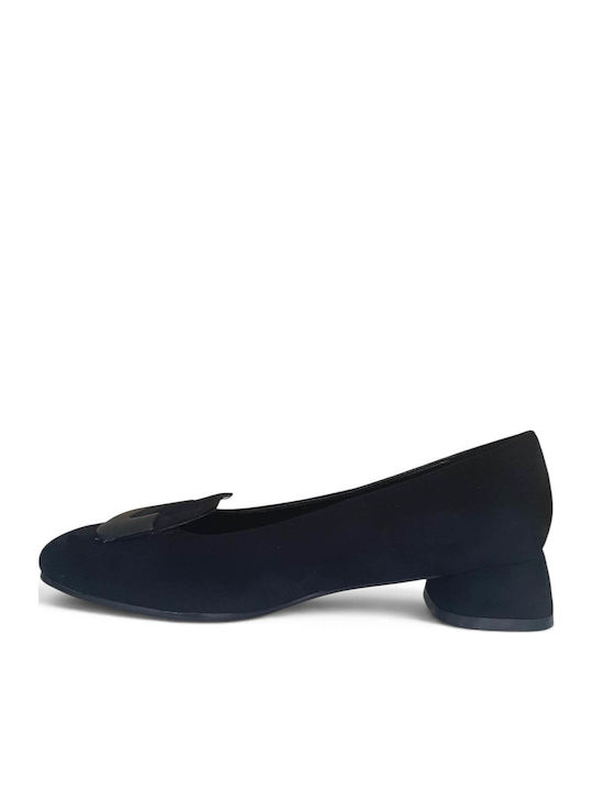 Suede Heels Black