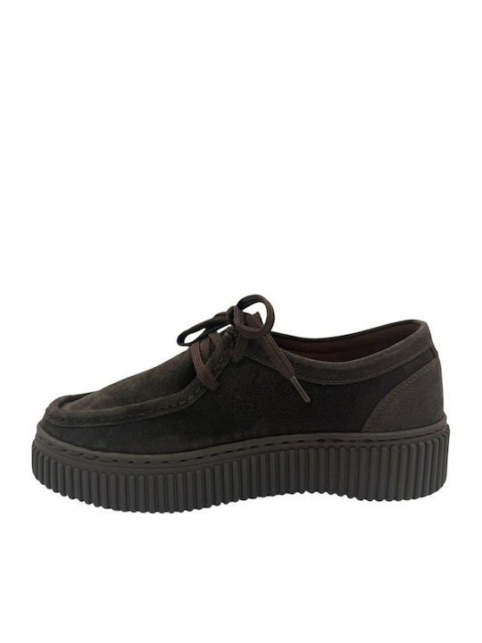 Leather Women's Moccasins in Brown Colour
