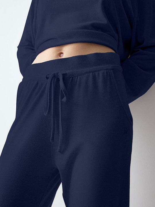 Triumph Winter Women's Pyjamas Trousers Blue Cozy