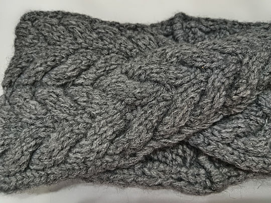 Unisex Knitted Headband in Grey Colour