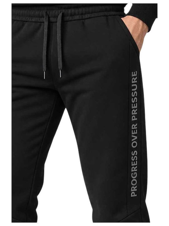 Progress Herren-Sweatpants mit Gummizug Schwarz