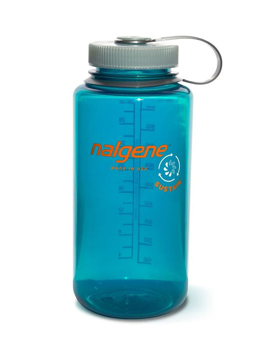 Nalgene Wide Mouth Sustain Παγούρι Πλαστικό 1000ml Μπλε