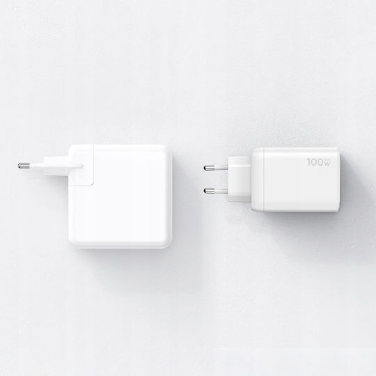 Mcdodo Φορτιστής Χωρίς Καλώδιο με Θύρα USB-A και 2 Θύρες USB-C 100W Power Delivery Λευκός (CH-0120)