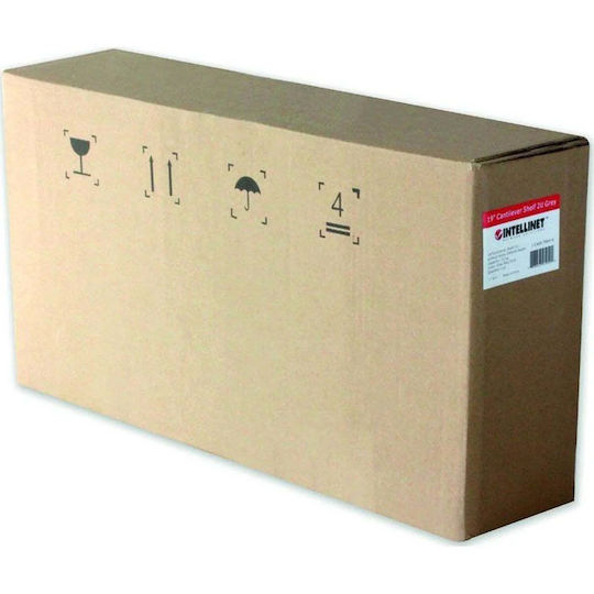 Intellinet 162104 Yellow 1u 200mm Rack 19" 2 Attachment Points Full Grey