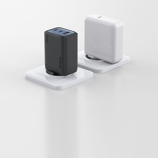 Mcdodo Wireless Charger with USB-A Port and 2 USB-C Ports 100W Power Delivery Black (CH-0121)