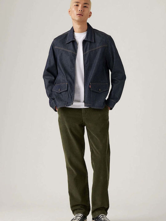Мъжки панталон Chino Relaxed Fit Зелен