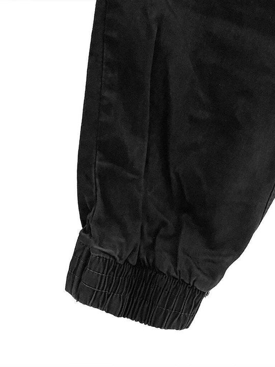 Herrenhosen Cargo Elastisch Schwarz