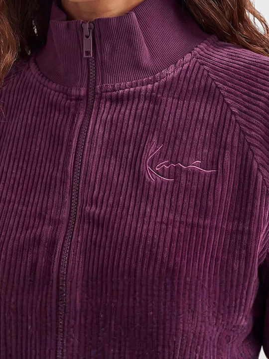 Women's Purple Sweatshirt Jacket