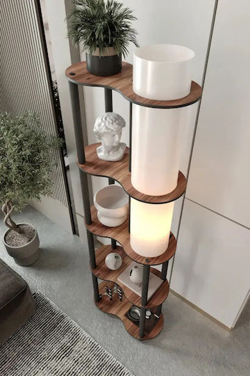 SteweHome LED Stehlampe Höhe 165xLänge 60cm Schwarz