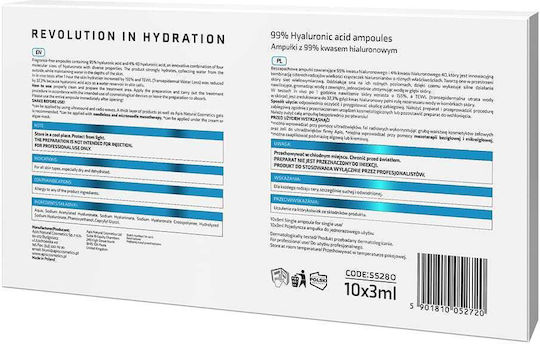 Apis Natural Cosmetics Revolution In Hydration 4d Ser Facial Hidratant cu Acid Hialuronic 10x3ml