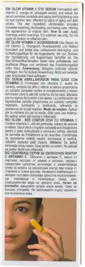 Serum Ochi Cu Retinol Și Vitamina C Pentru Cearcane Și Strălucire 15ml