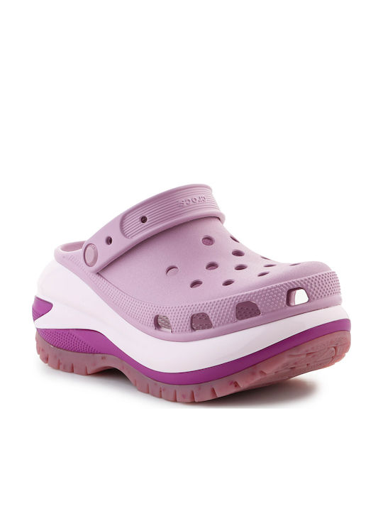 Crocs Classic Mega Crush Γυναικεία Σαμπό Orchid Crocs Classic Mega Crush Γυναικεία Σαμπό Orchid