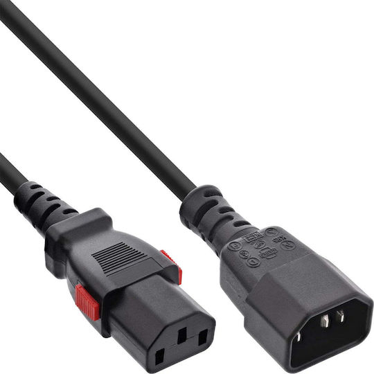 InLine IEC C13 / IEC C14 - IEC C13 / IEC C14 Cable 0.5m Black