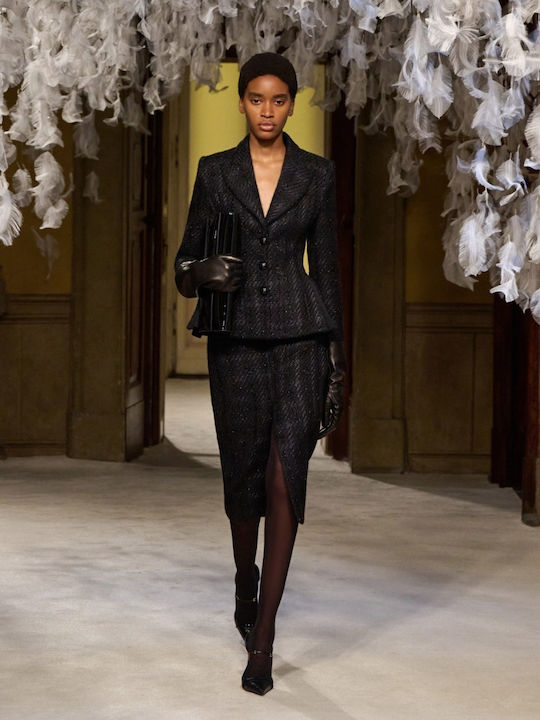Elisabetta Franchi Women's Black Tweed Blazer