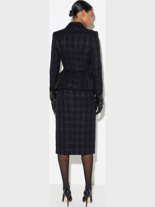 Elisabetta Franchi Women's Black Tweed Blazer