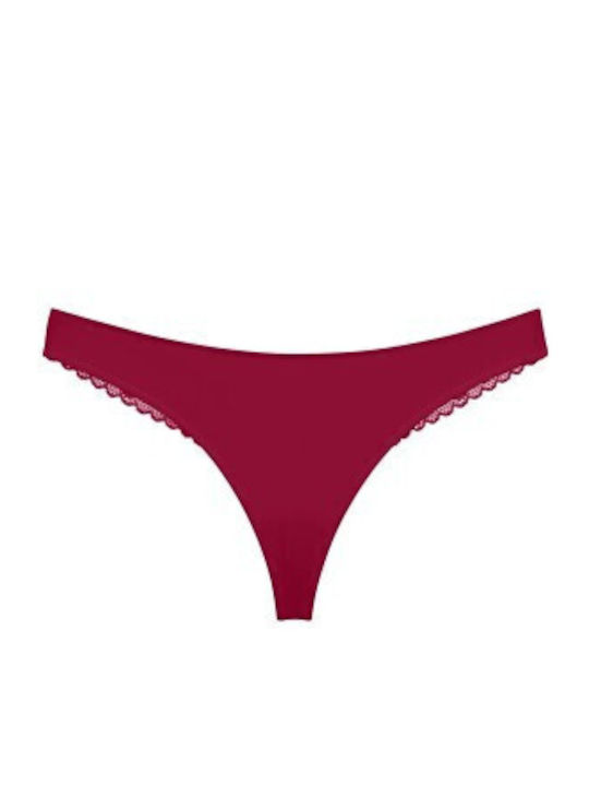 Modal Γυναικείο Slip με Δαντέλα Red Mask