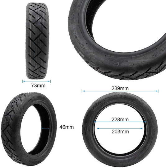 Ewheels Elektroroller Bereifung 60/90-8 Tubeless Schutz