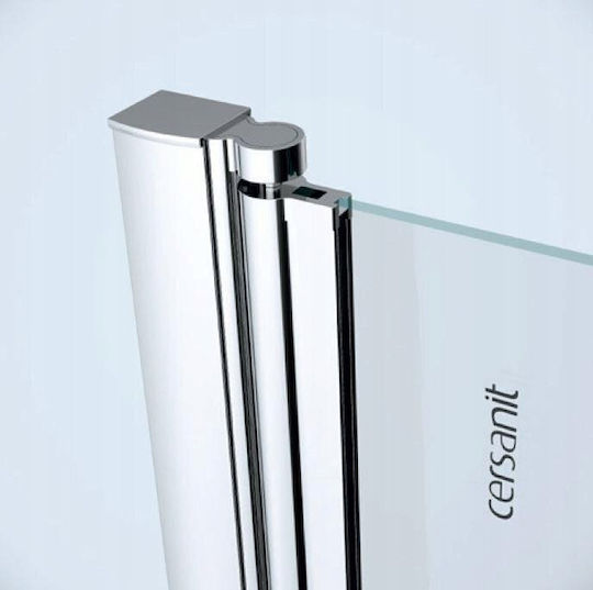 Cersanit Feste Seite Badewanne 70x140cm Klarglas Chrom