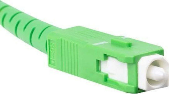 Lanberg Καλώδιο Οπτικής Ίνας SC/APC-SC/APC 10m Λευκό