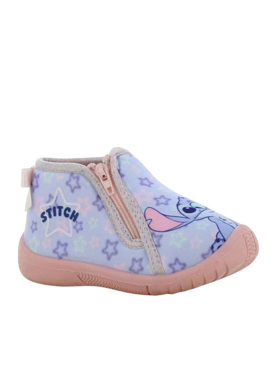 Stitch Παντόφλες Μποτάκια Λιλά