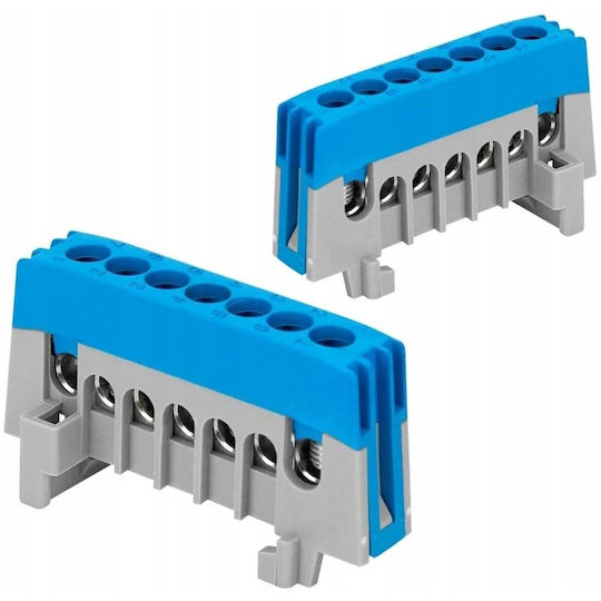 Insulated Wire Connection Strip Pro N 7 Conductors Blue