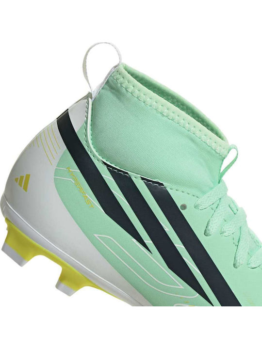 F50 Hyperfast Club FG Ghete de Fotbal Pentru Copii Cu Crampoane Bej